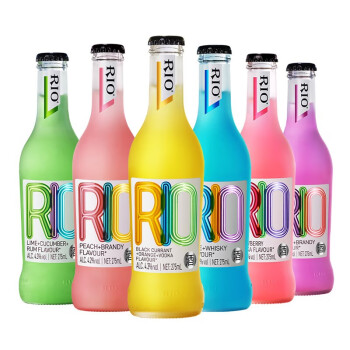 锐澳(RIO)洋酒预调鸡尾酒果酒混合装275ml经典瓶伏特加 锐澳(RIO)洋酒预调鸡尾酒果酒混合装275ml经典瓶伏特加