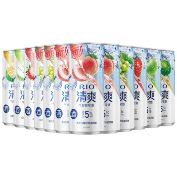 锐澳RIO洋酒预调鸡尾酒果酒清爽全家福330ml*12罐清爽 锐澳RIO洋酒预调鸡尾酒果酒清爽全家福330ml*12罐清爽