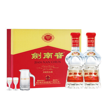 剑南春水晶剑52度500ml*2瓶双支礼盒浓香型白酒【婚宴用 剑南春水晶剑52度500ml*2瓶双支礼盒浓香型白酒【婚宴用